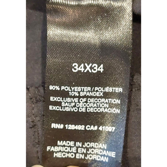 Greg Norman Pants Men's Size 34X32 Black Jordan Trouser Mid Rise Golf Shark - Picture 5 of 12